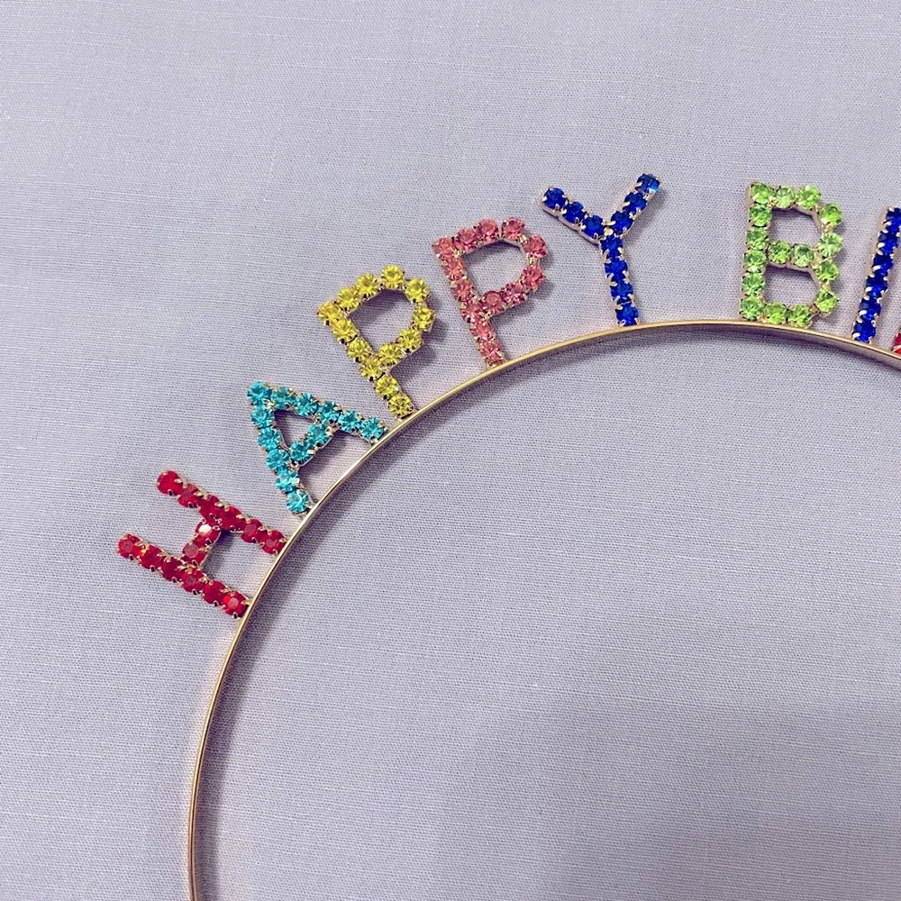 Rainbow Birthday Headband
